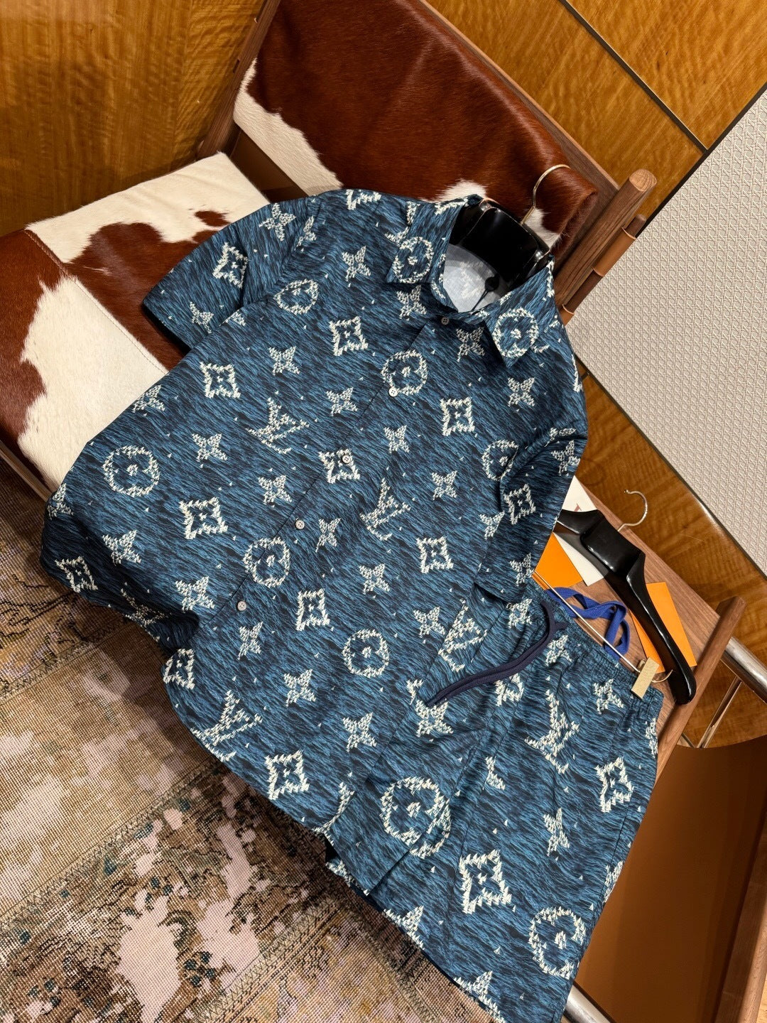 MONOGRAM PRINT MATCHING SET