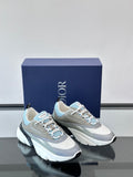 WHITE, GREY & ICE BLUE DESIGNER RUNNER SNEAKERS