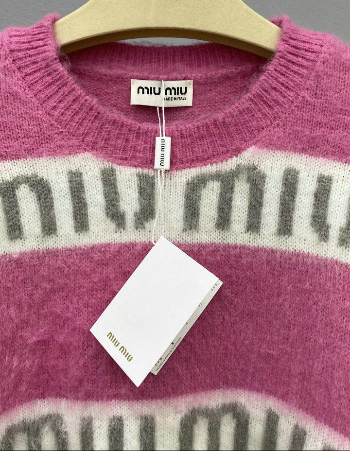 STRIPED KNIT SWEATER