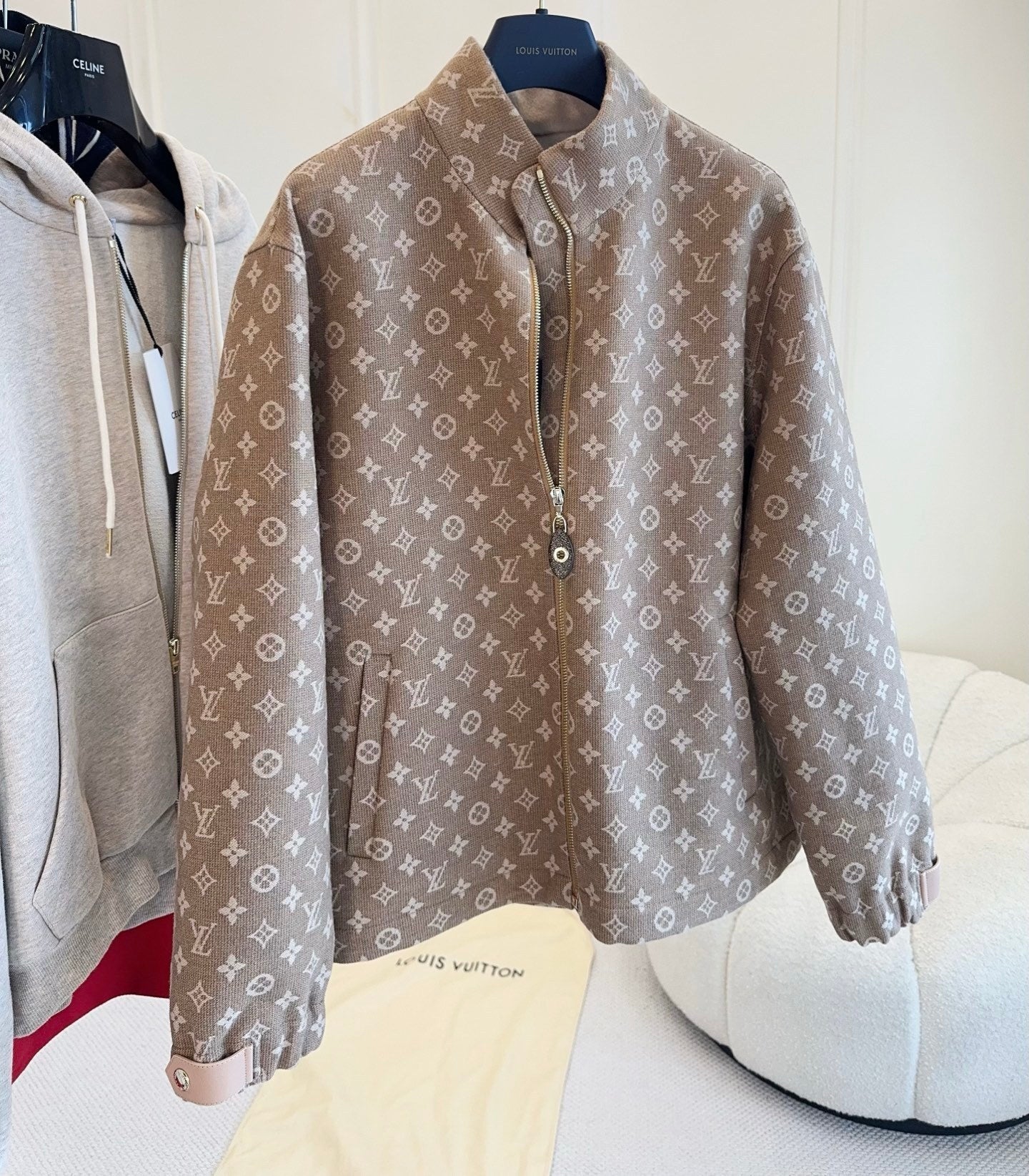 MONOGRAM ZIP-UP JACKET