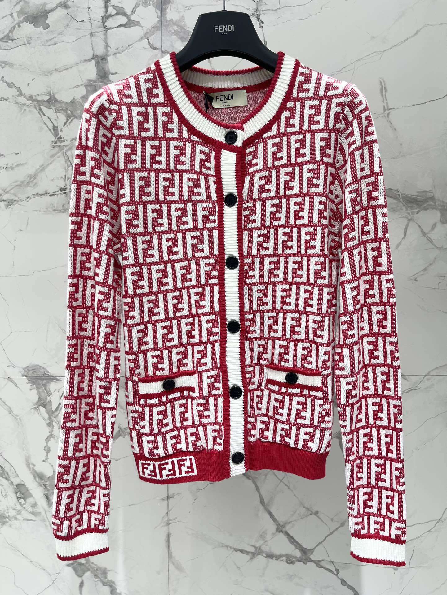 PATTERN KNIT CARDIGAN
