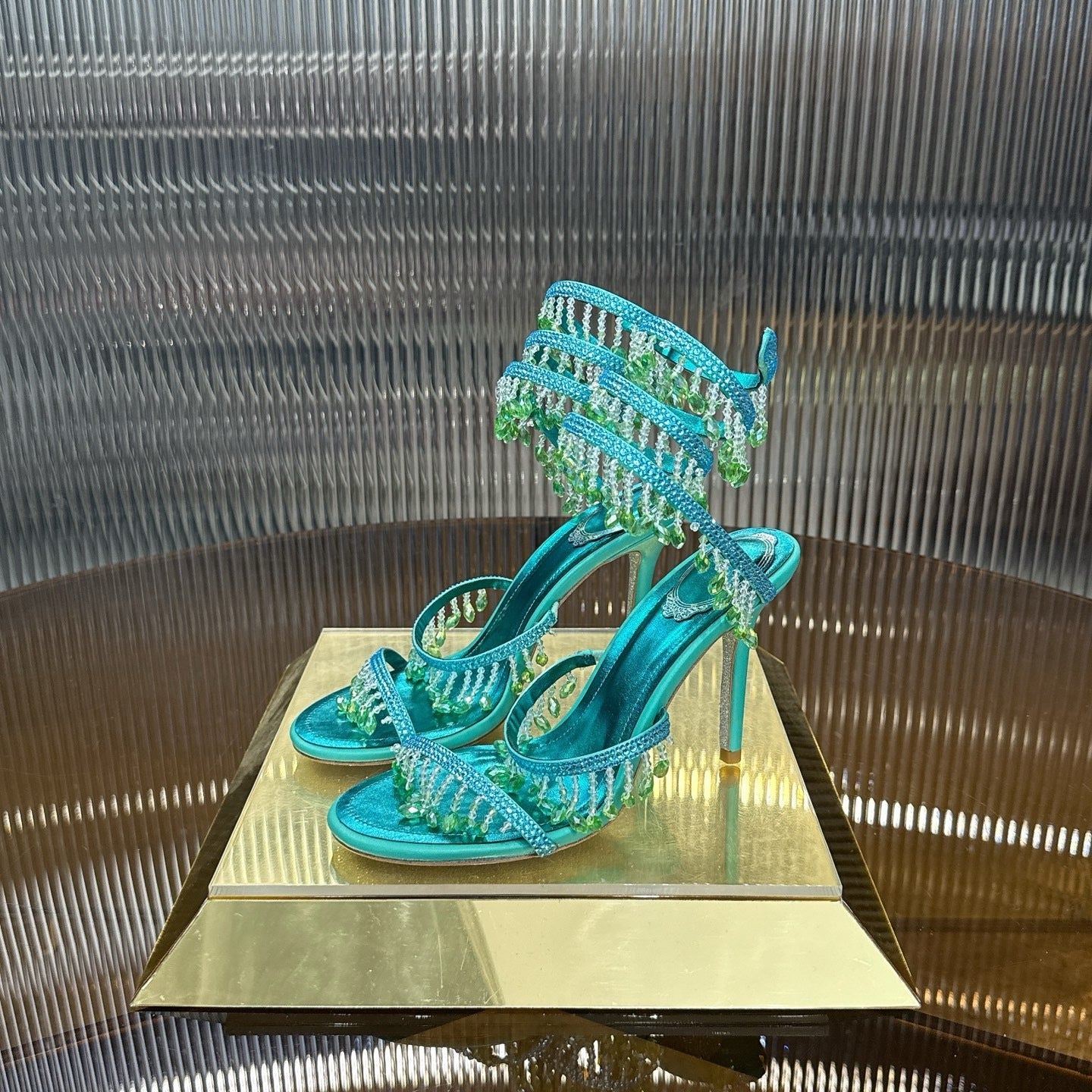 AQUA CASCADE HEELS