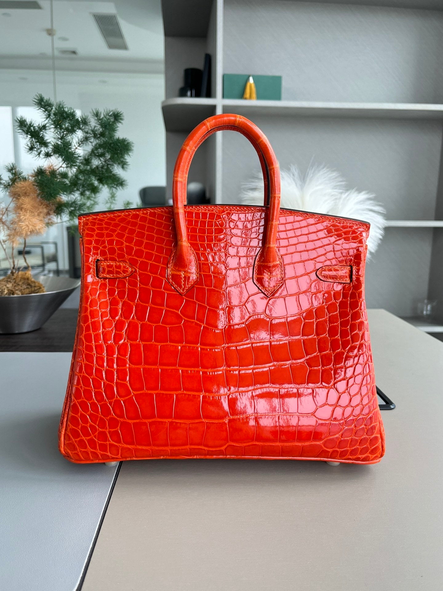 SUNSET CROC BIRKIN