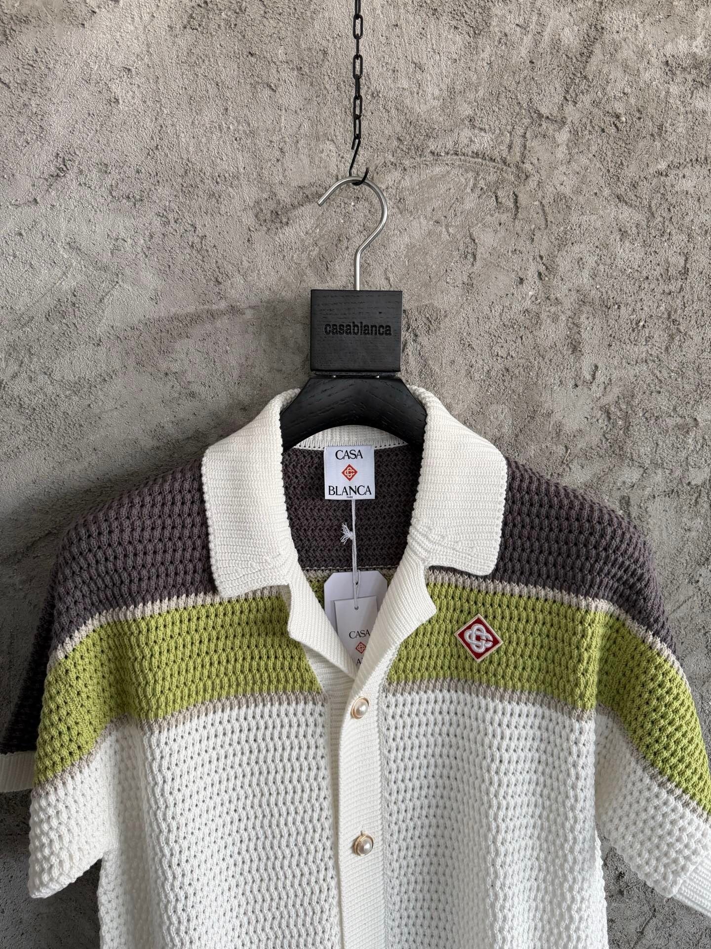 COLOR BLOCK KNIT SHORT SET