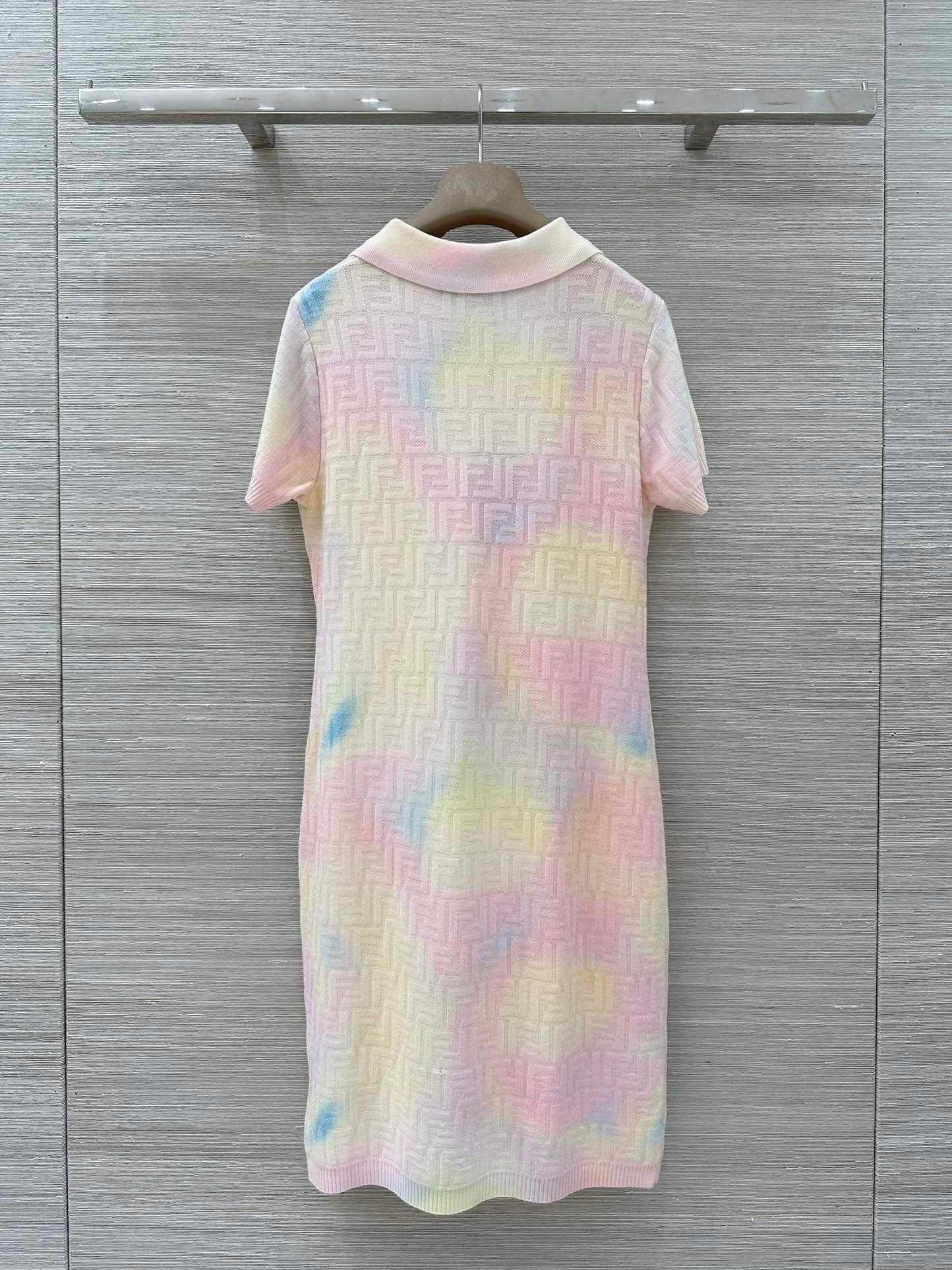 PASTEL KNIT POLO DRESS