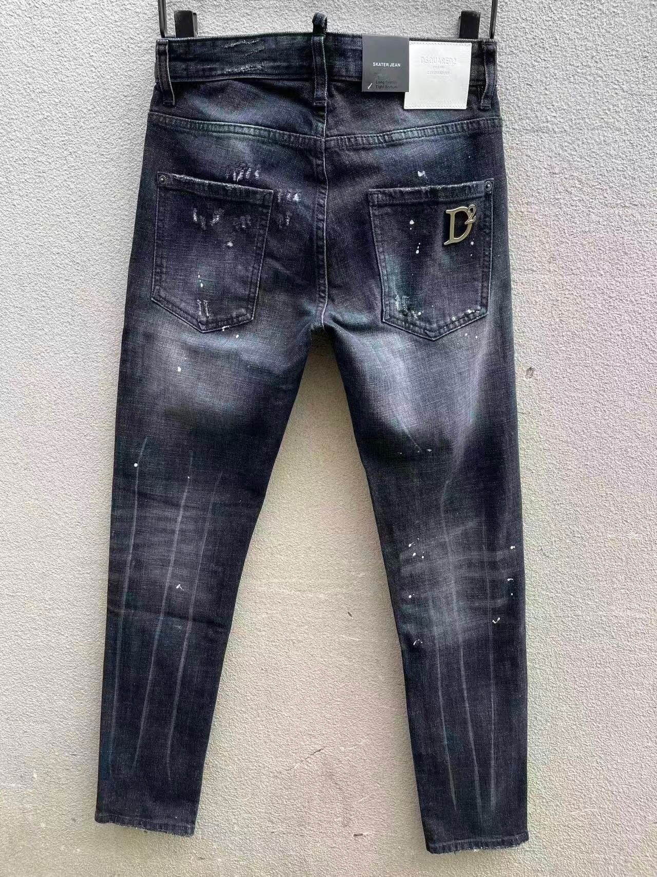 DISTRESSED ZIP SKINNY JEANS