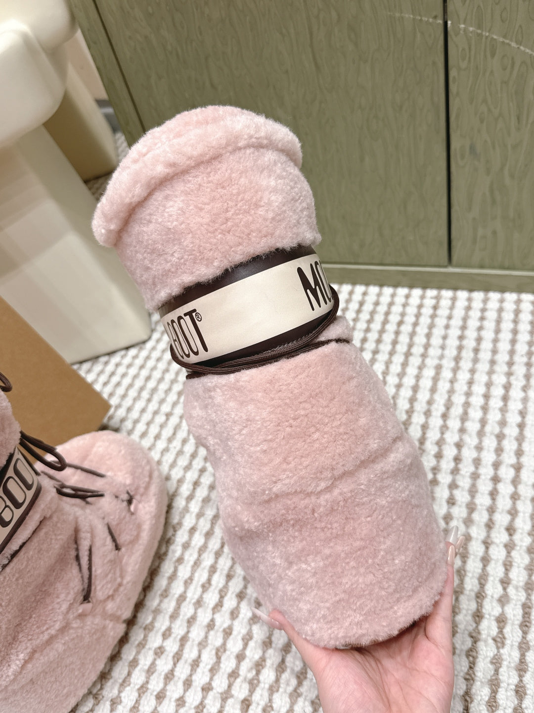 PINK FAUX FUR LINED WINTER BOOTS