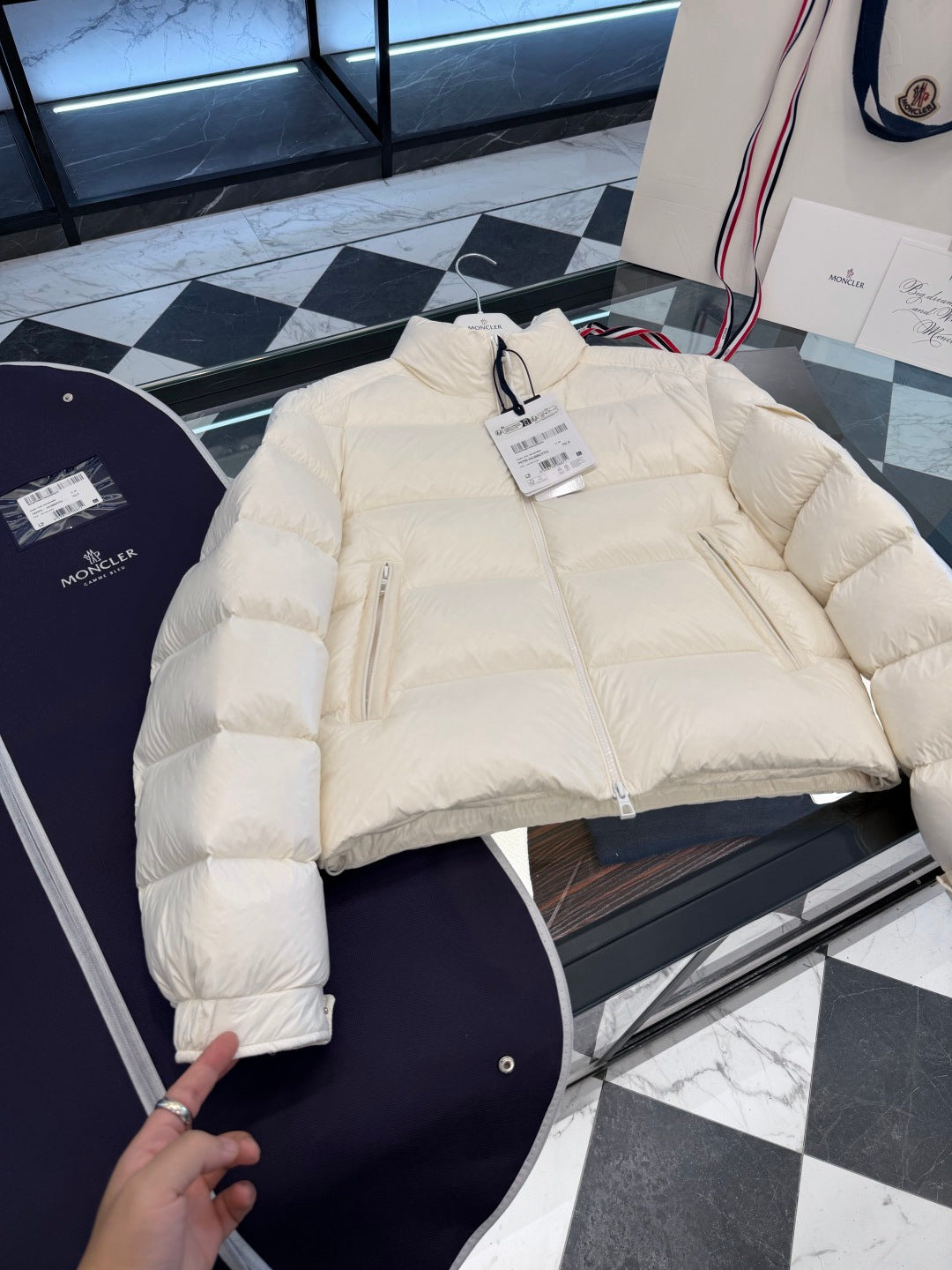 LUXURY QUILTED PUFFER DOWN JACKET