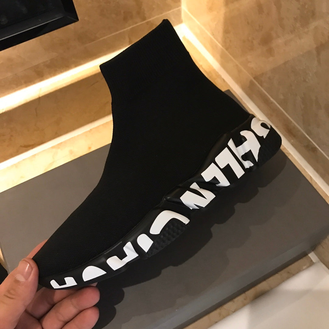 LOGO SOLE SOCK TRAINER SNEAKERS