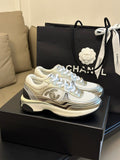 METALLIC PANEL CHUNKY RUNNER SNEAKERS