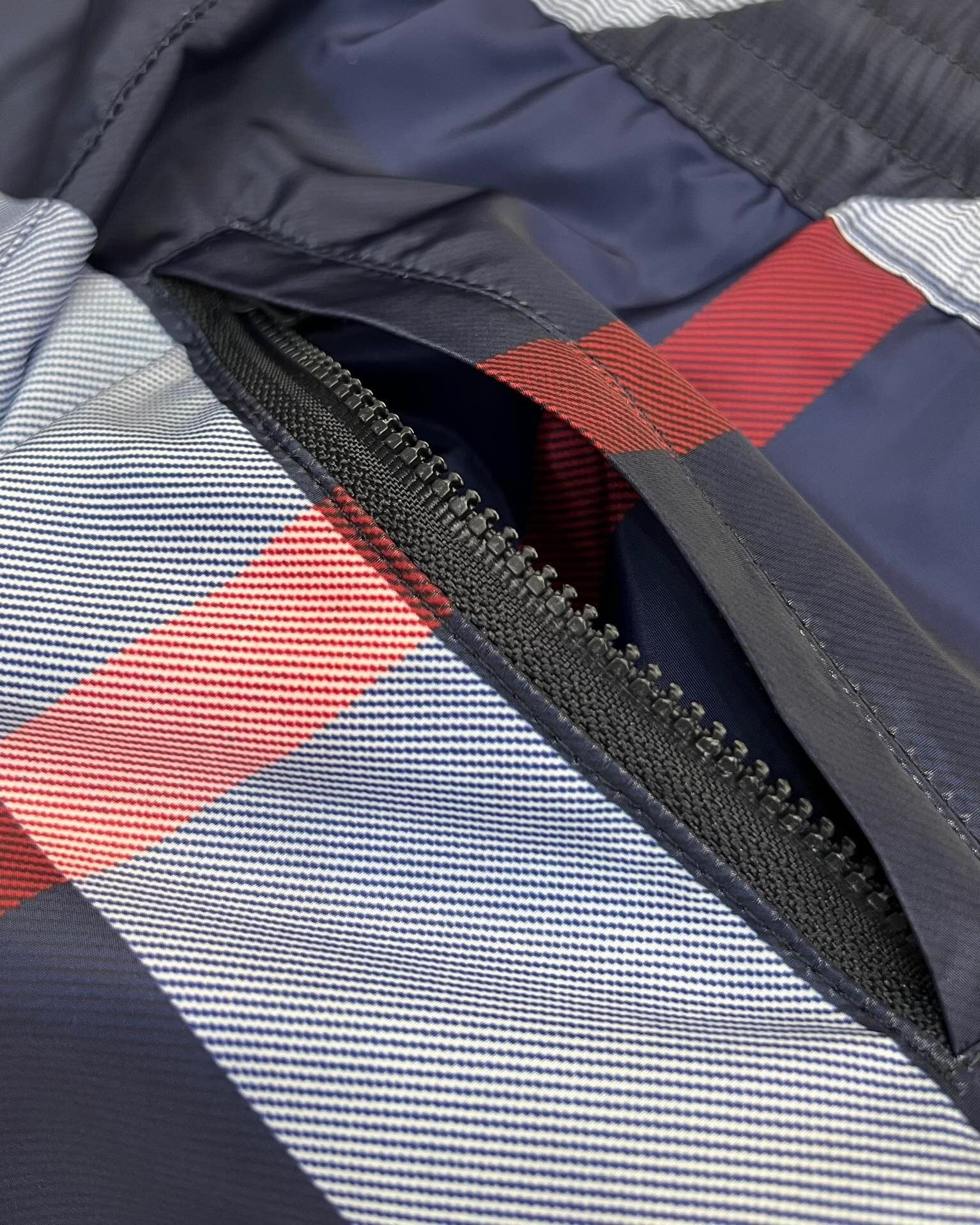 CHECK PRINT SWIM SHORTS – NAVY EDITION