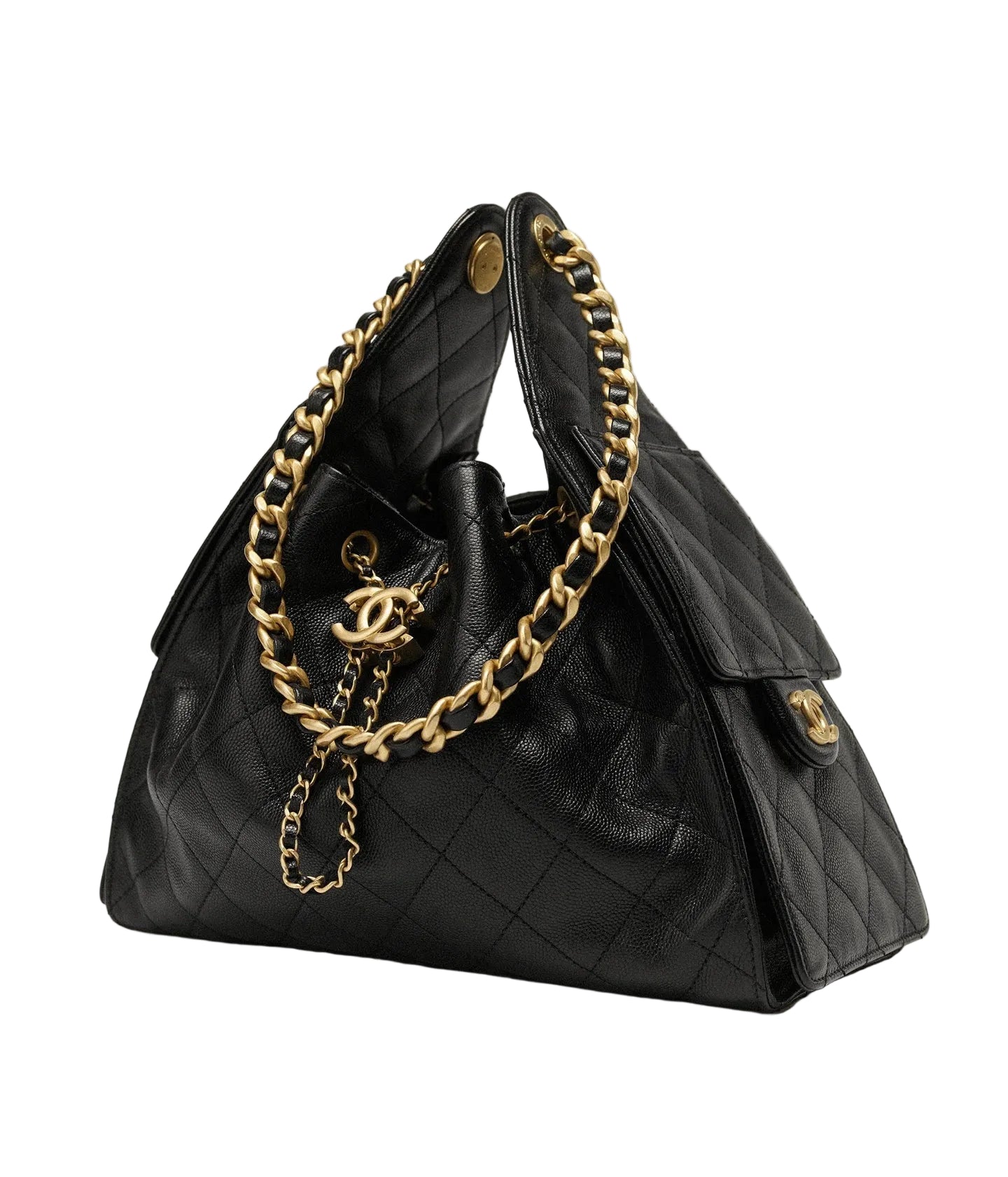 QUILTED CHAIN TOTE BAG