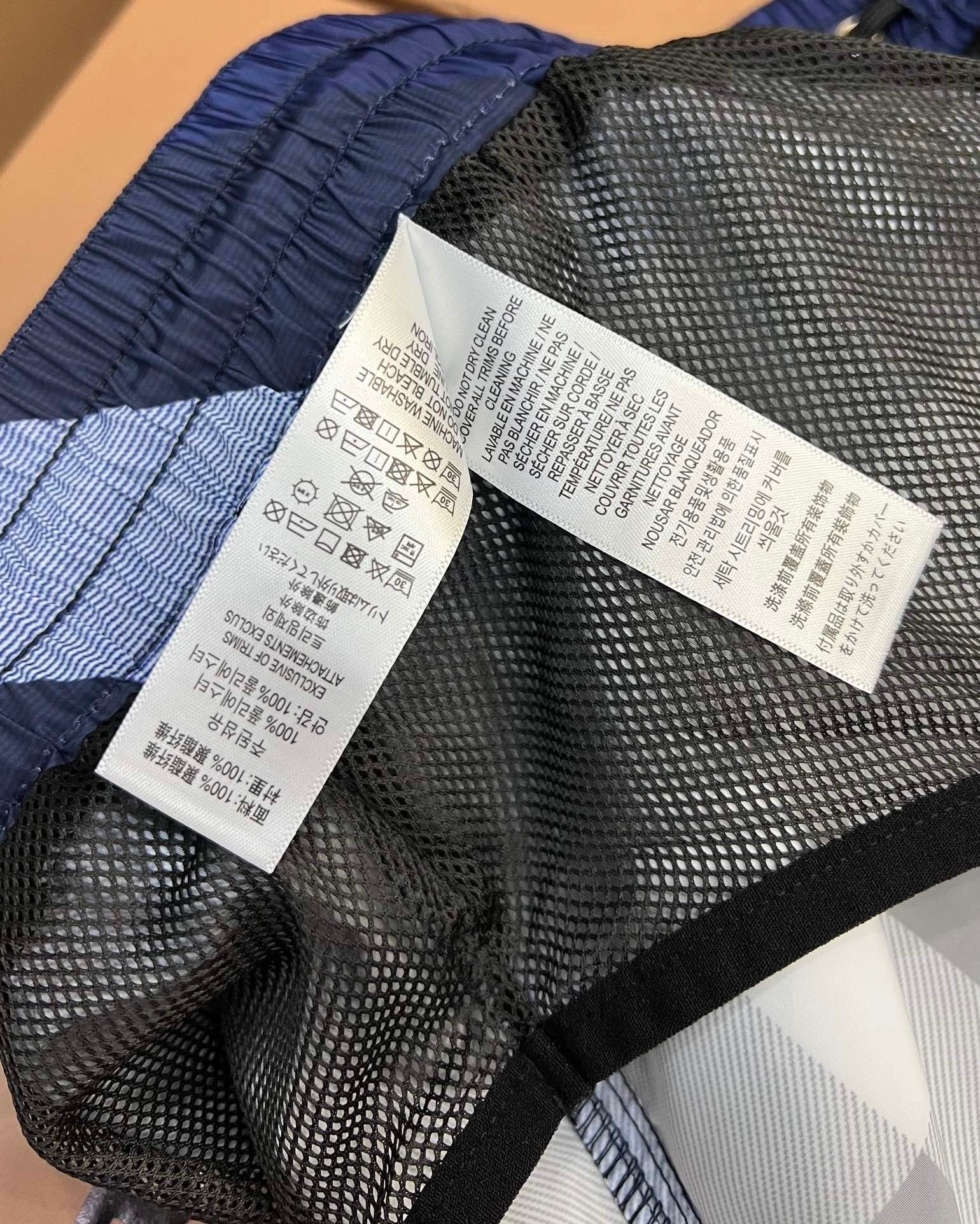 CHECK PRINT SWIM SHORTS – NAVY EDITION