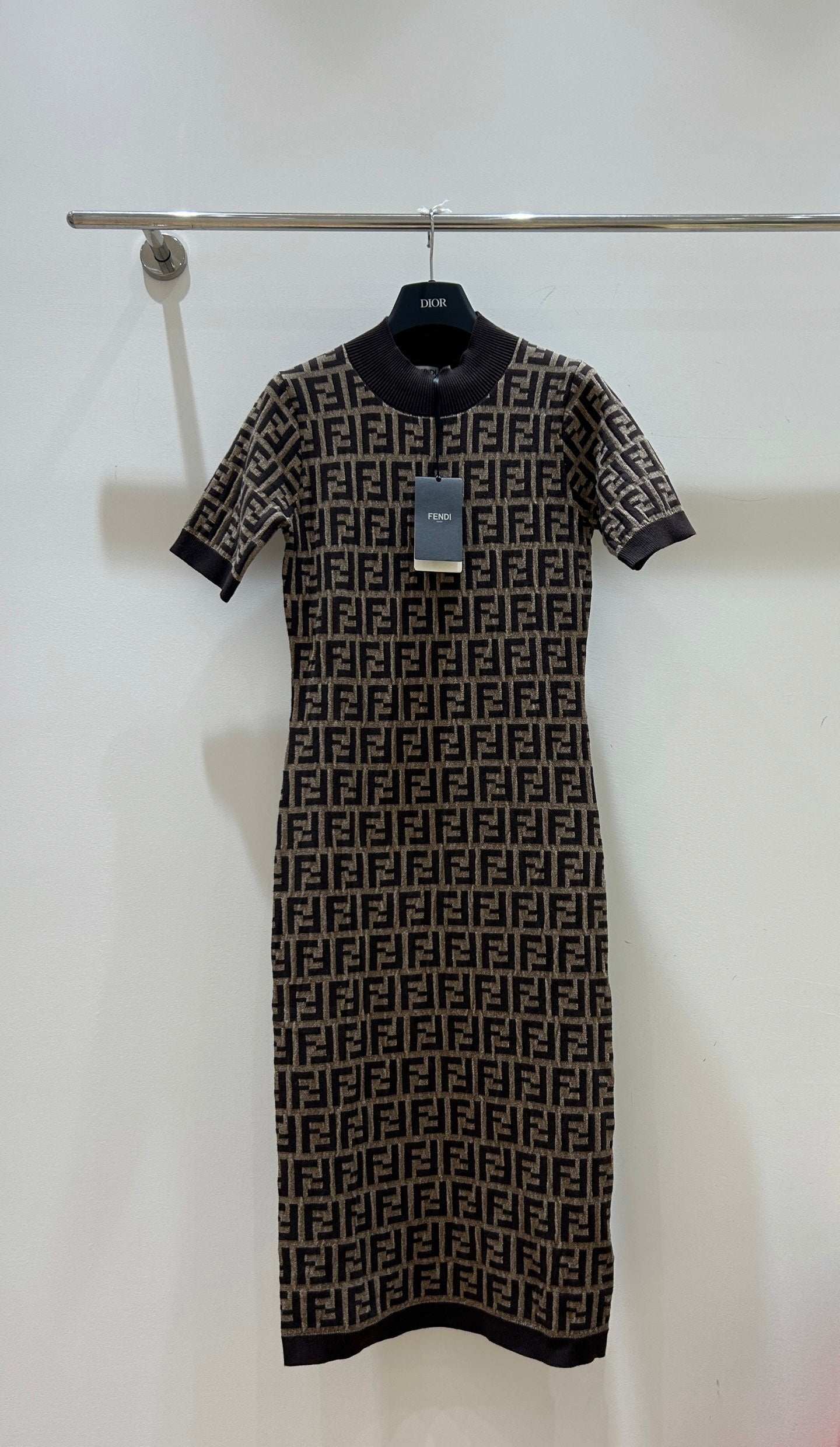 MONOGRAM KNIT MIDI DRESS