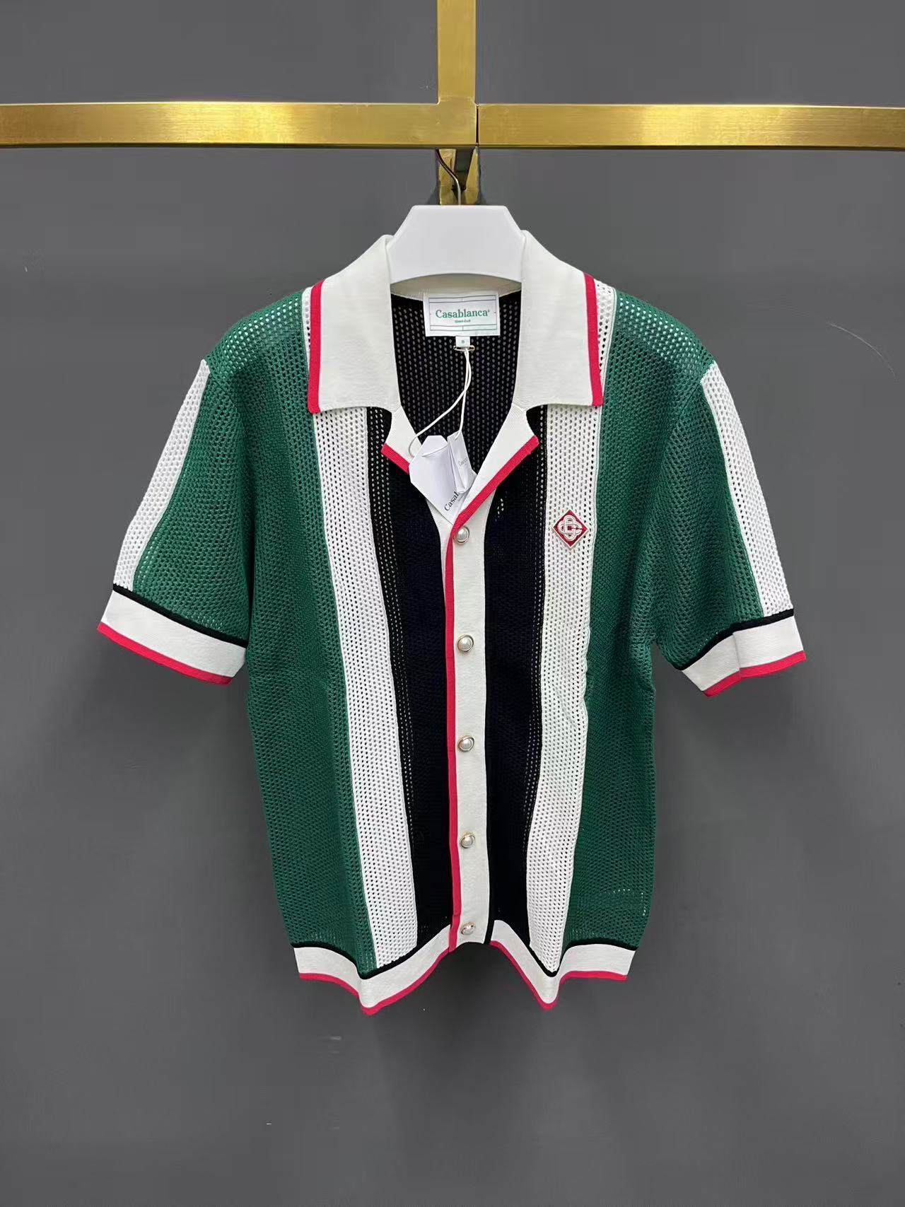 STRIPED KNIT SHORT SET