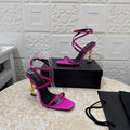 PINK STRAPPY HEEL SANDALS