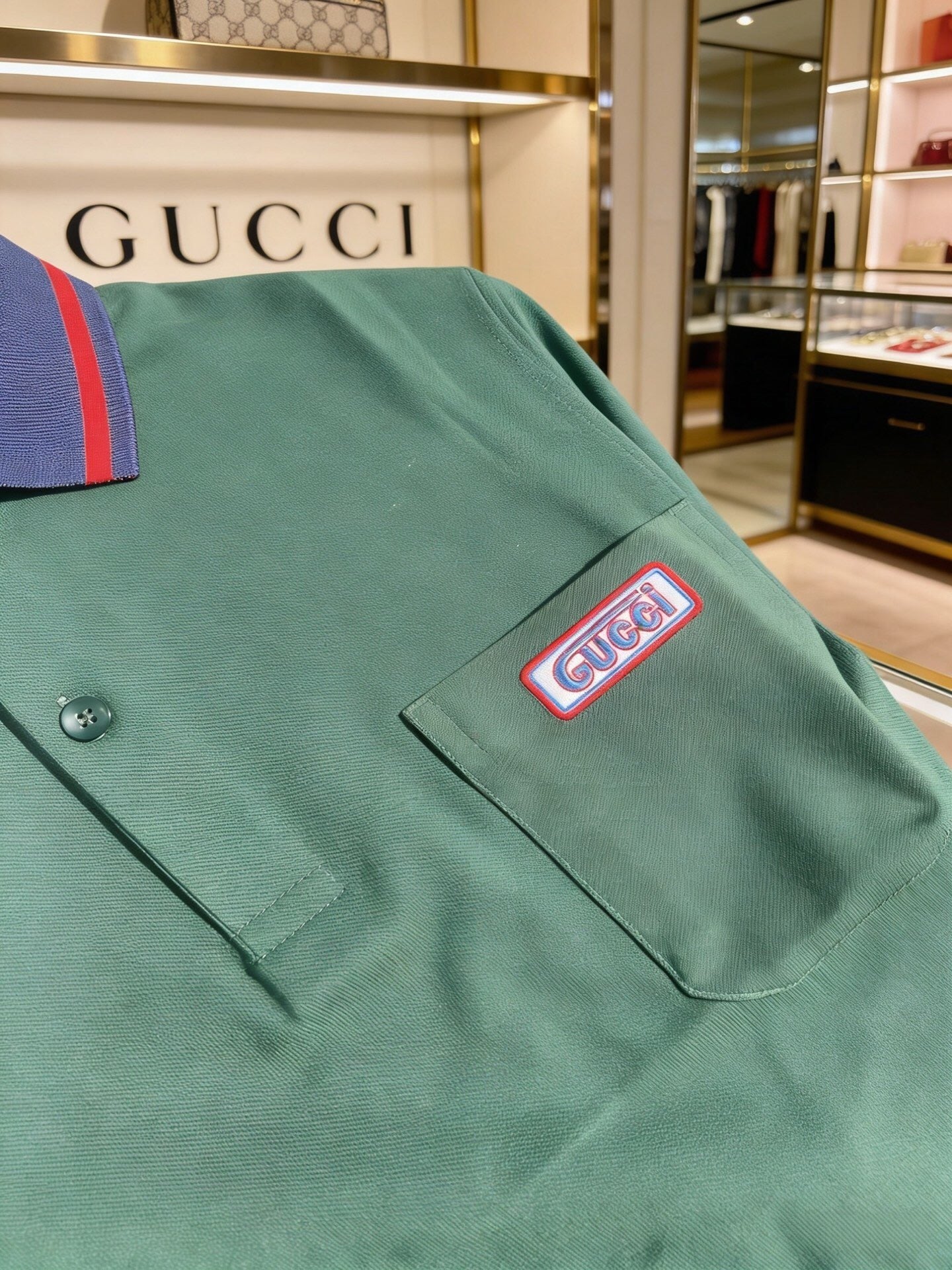 CLASSIC STRIPE COLLAR POLO SHIRT WITH SIGNATURE TRIM