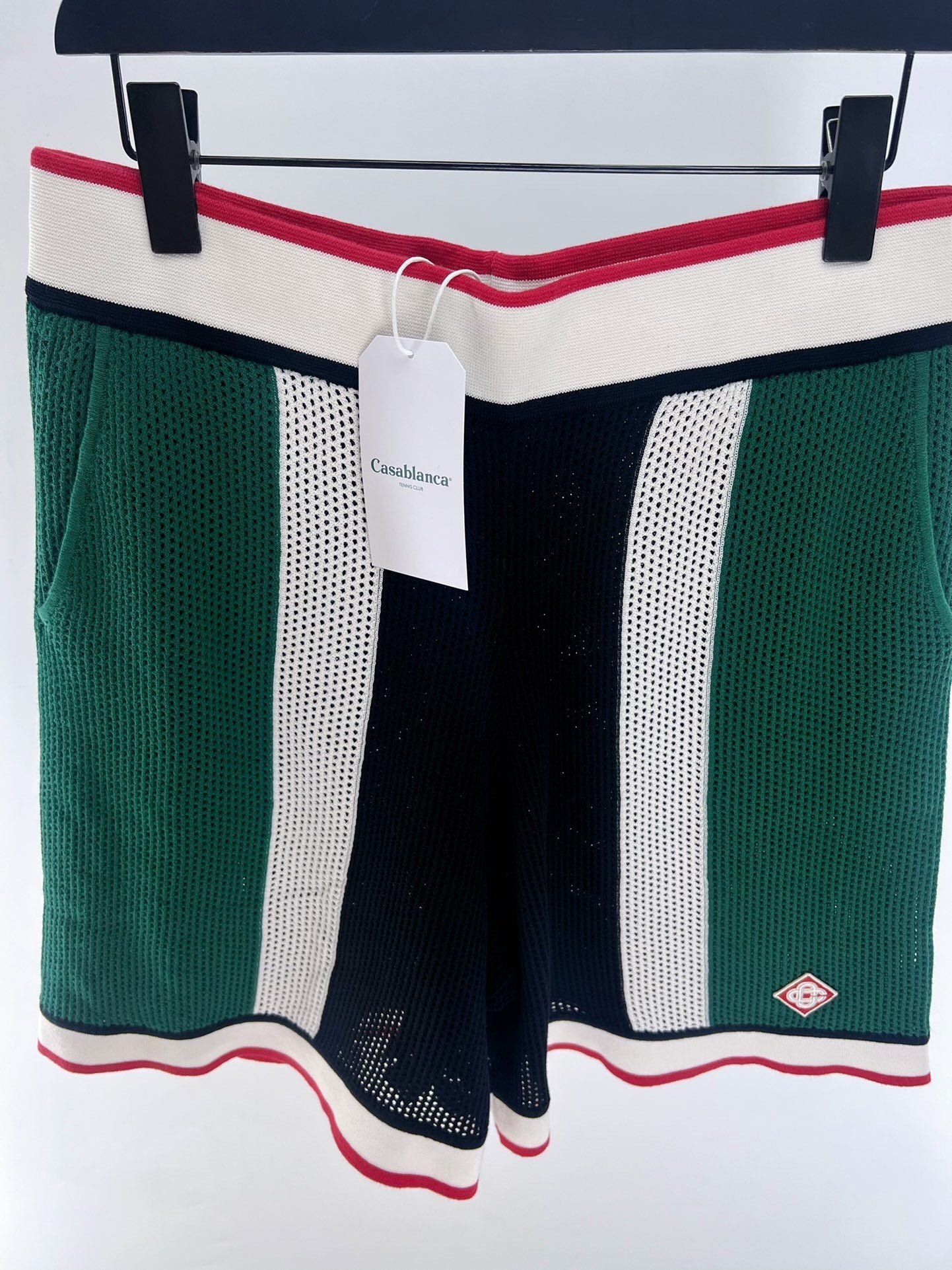 STRIPED KNIT SHORT SET