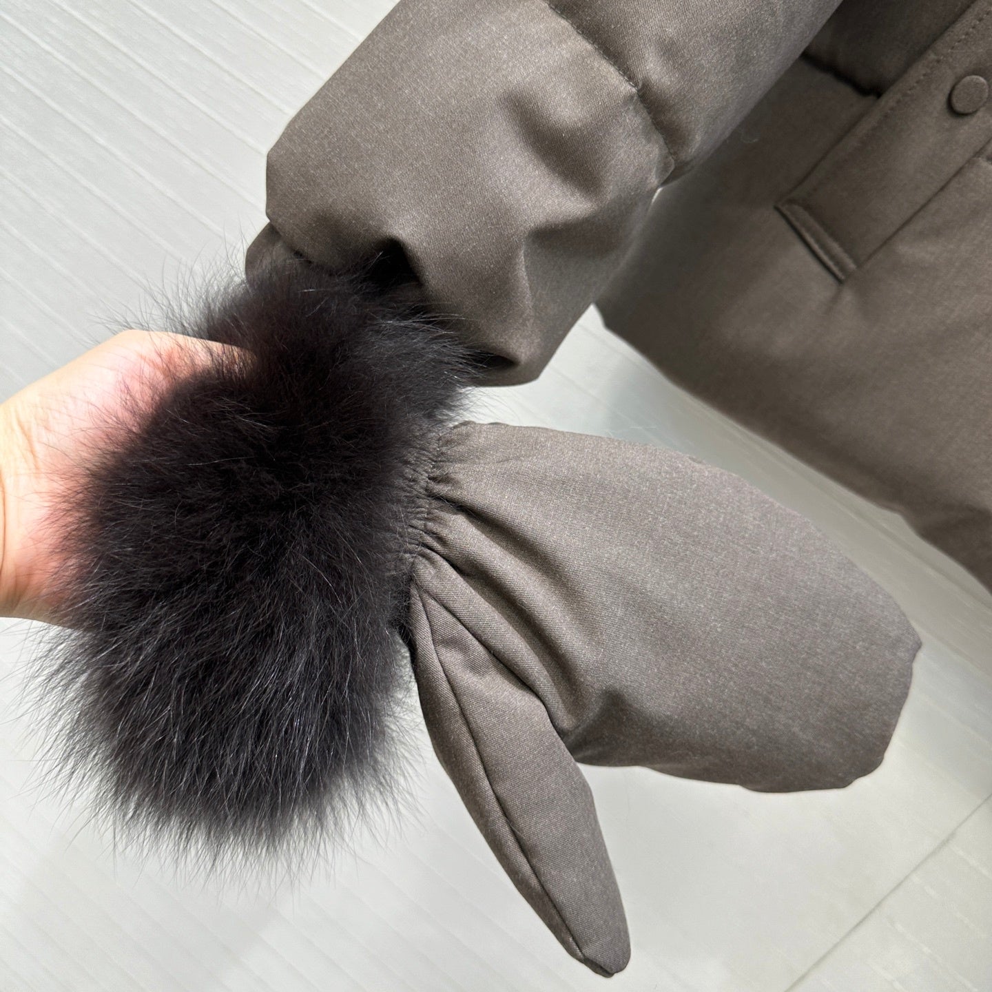 FUR COLLAR PUFFER JACKET