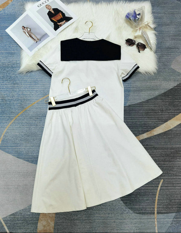 SPORTY PLEATED SKIRT SET