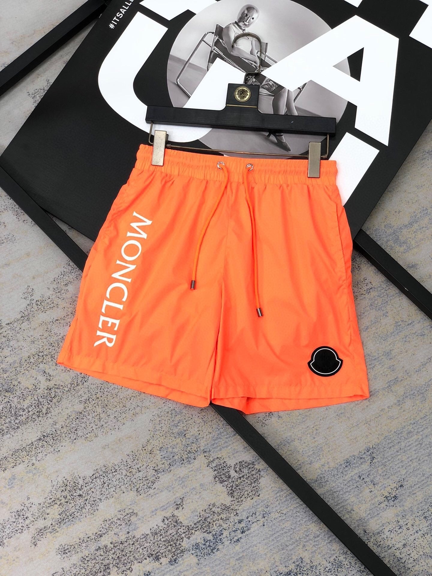SPORT LOGO SWIM SHORTS – ORANGE
