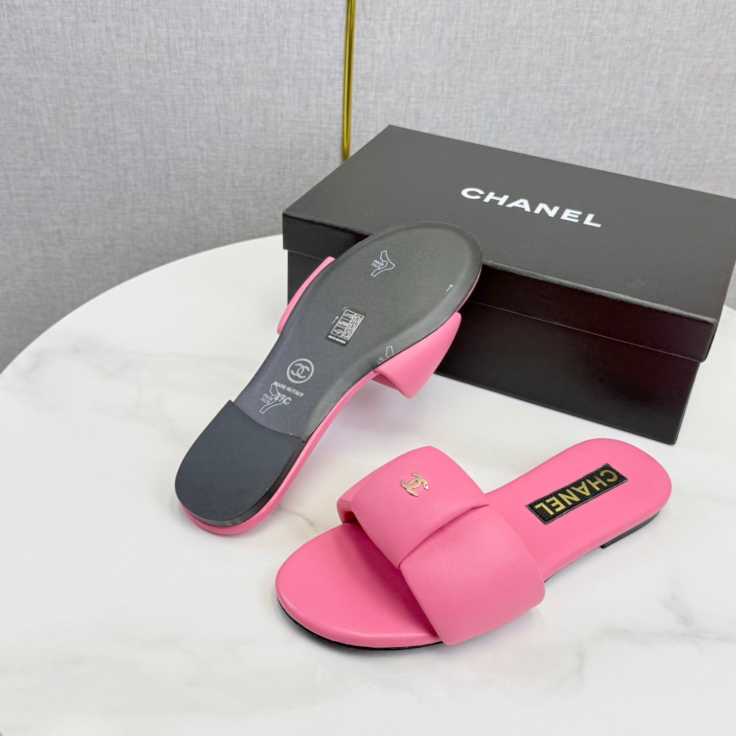 PINK CASUAL SLIDE SANDALS