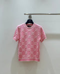 PINK MONOGRAM KNIT TOP