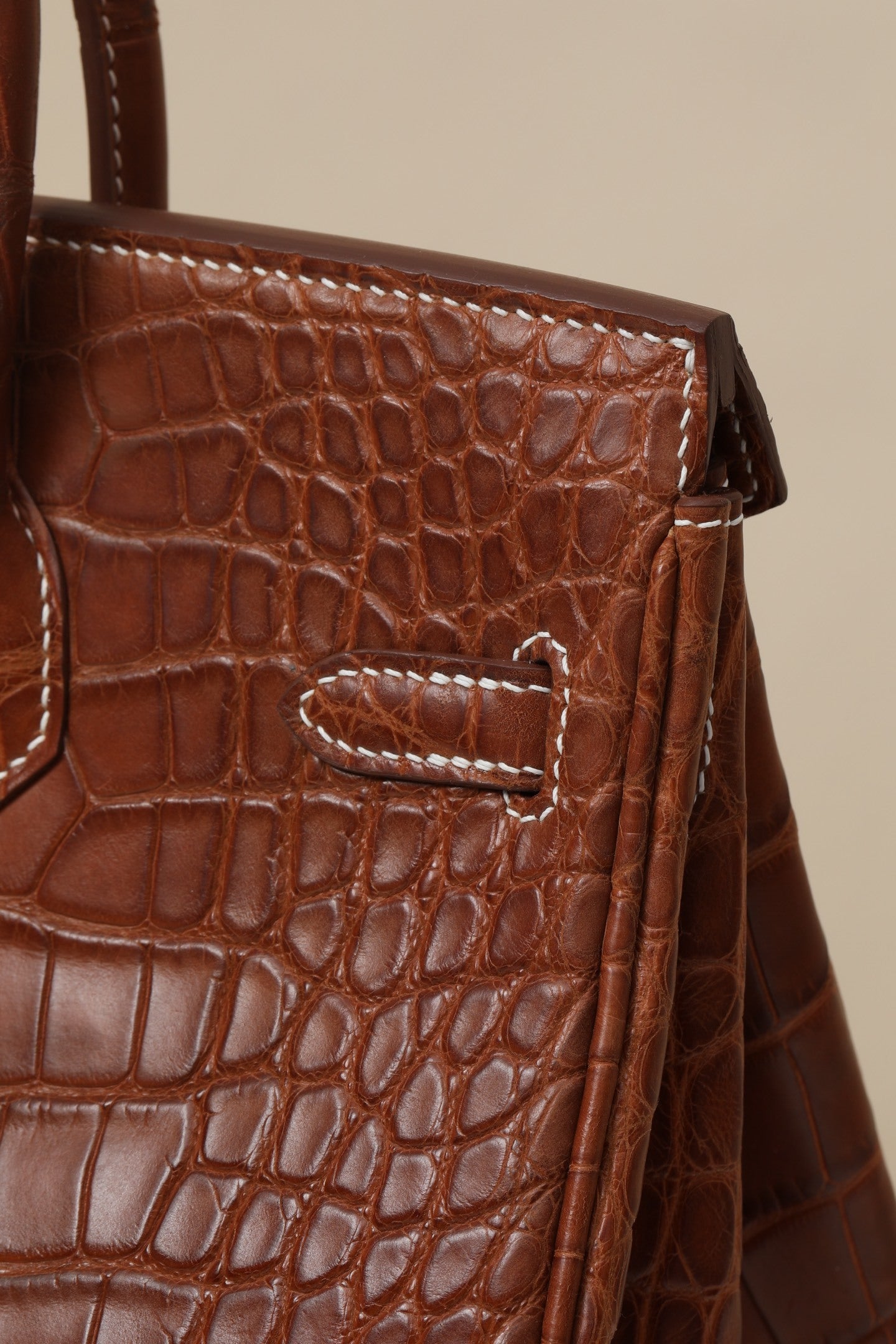 COGNAC CROC BIRKIN