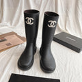 CLASSIC BLACK LOGO RUBBER BOOTS