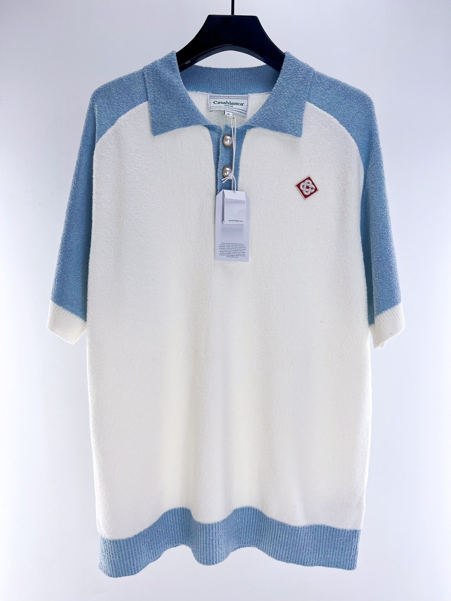 TERRY TEXTURE COLORBLOCK POLO