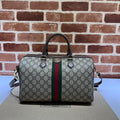 Vintage-Reisetasche aus gestreiftem Canvas