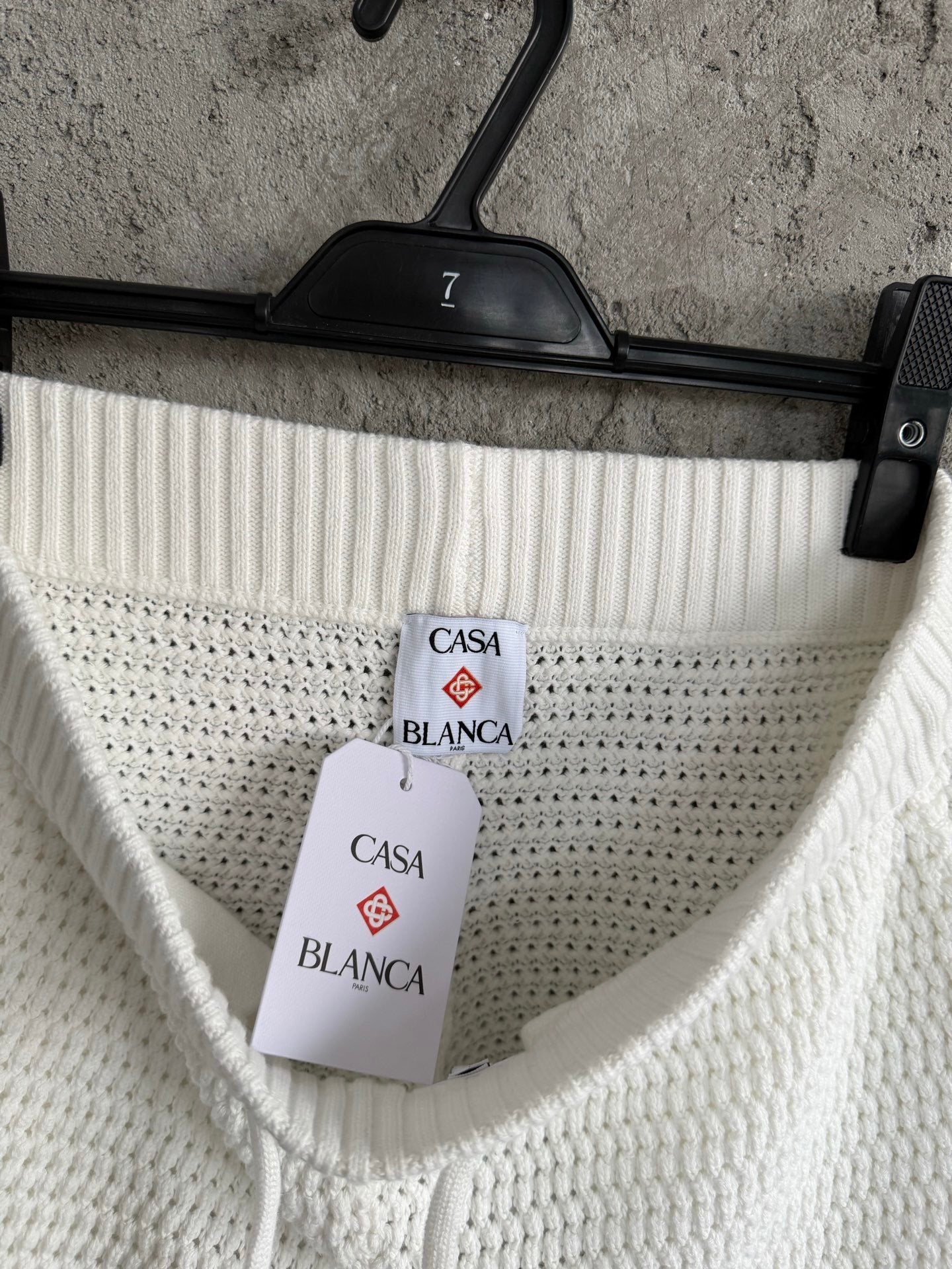 MULTICOLOR STRIPE CROCHET KNIT SET