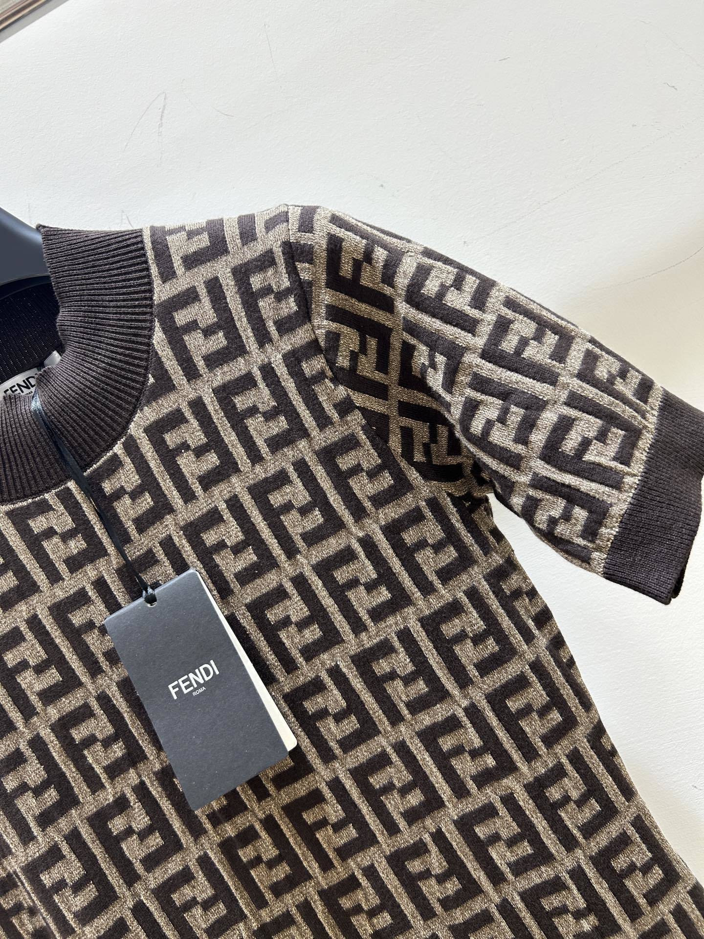 MONOGRAM KNIT MIDI DRESS