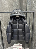 LOGO HOODED QUILTED PUFFER JACKET