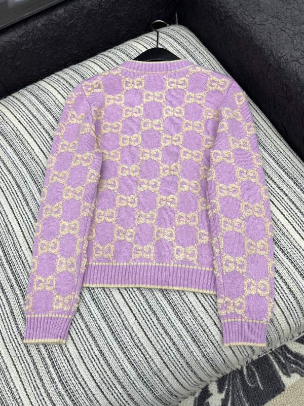 MONOGRAM BUTTON KNIT CARDIGAN