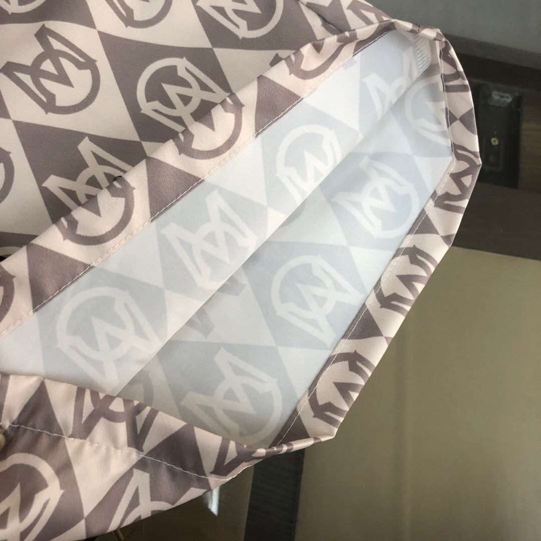 MONOGRAM PRINT SWIM SHORTS