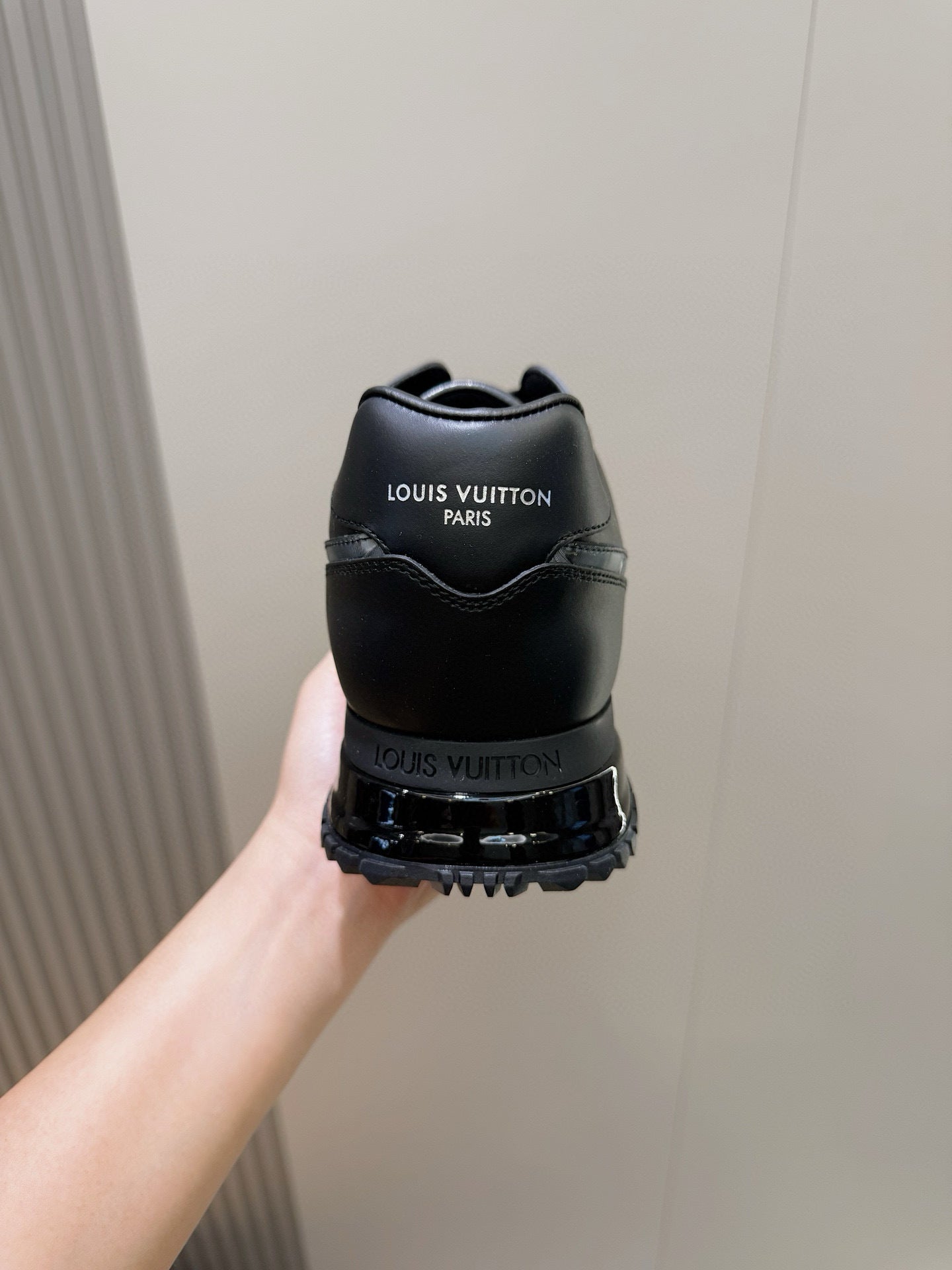 BLACK MONOGRAM PANEL SNEAKERS