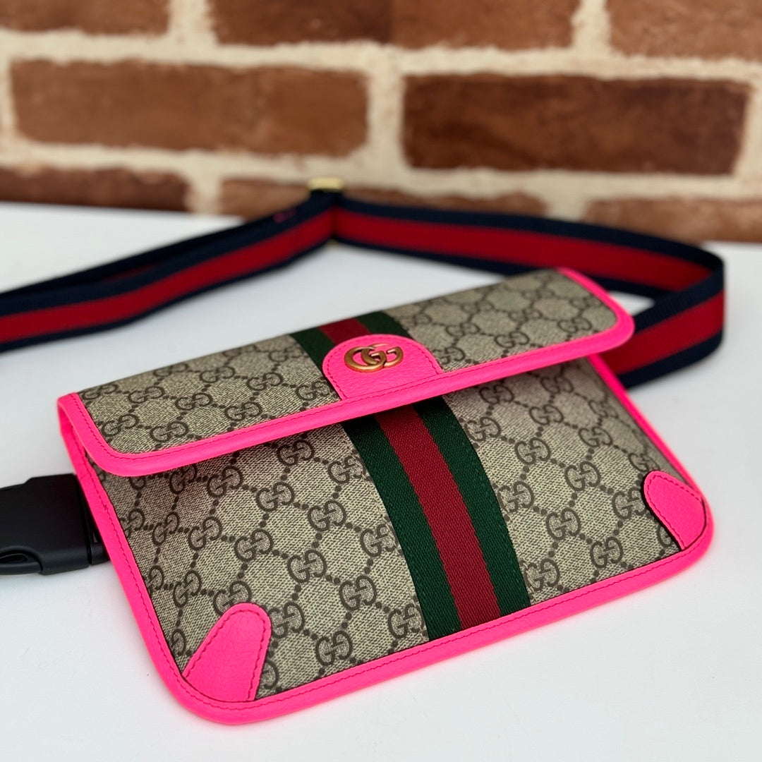 STRIPE MINI BELT BAG – PINK EDITION