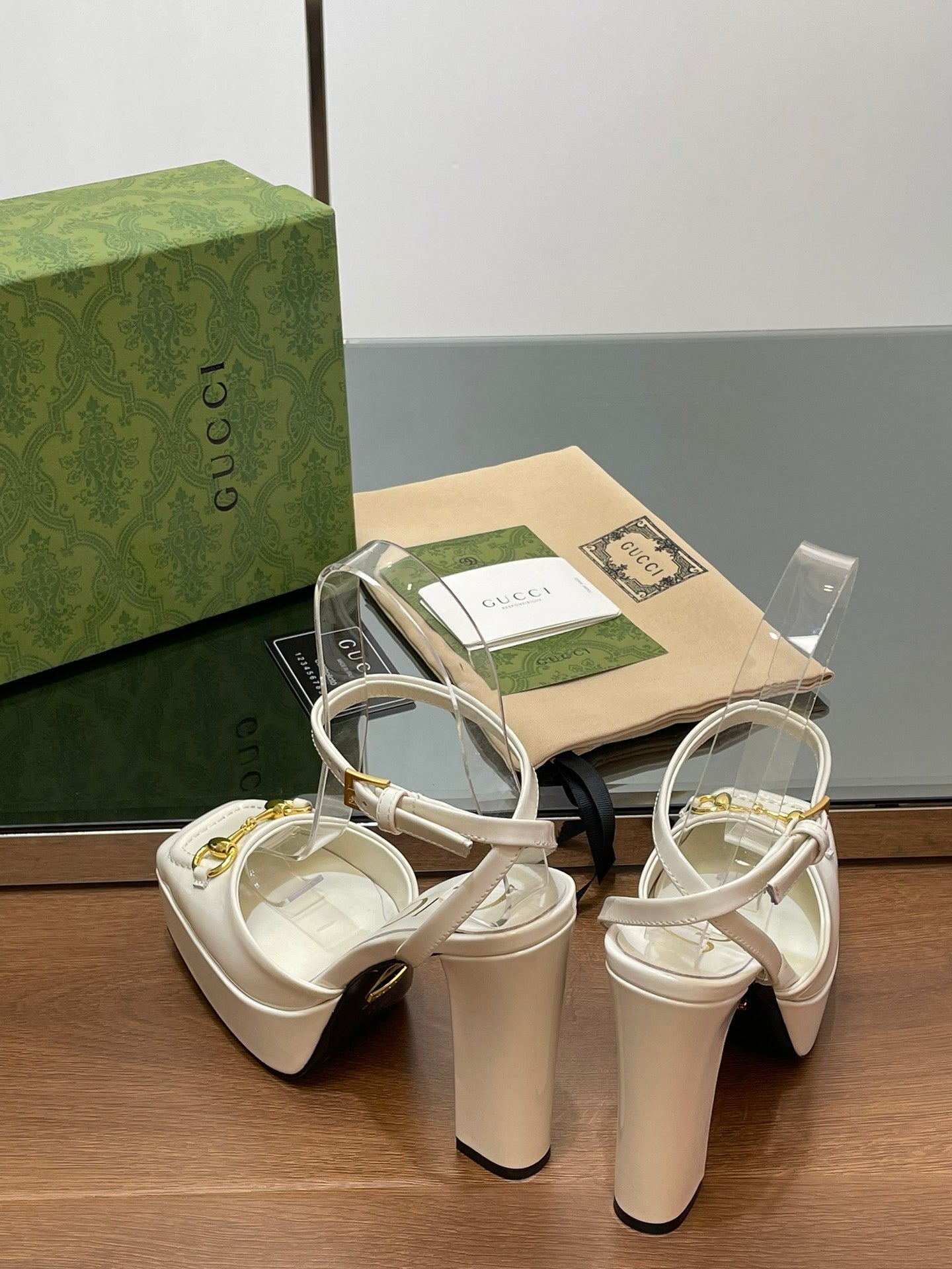 WHITE PLATFORM STRAPPY HEEL SANDALS