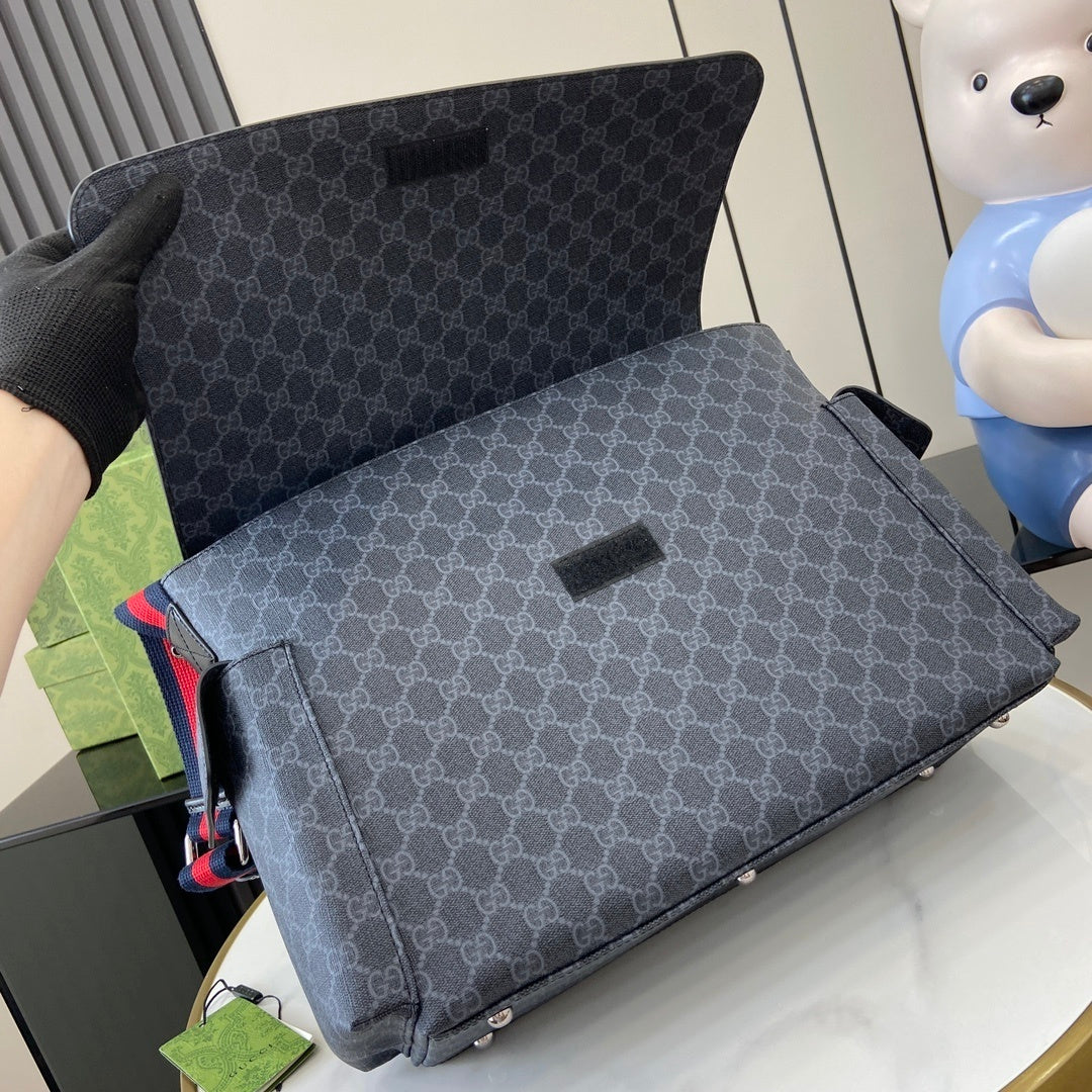 MONOGRAM CANVAS MESSENGER BAG