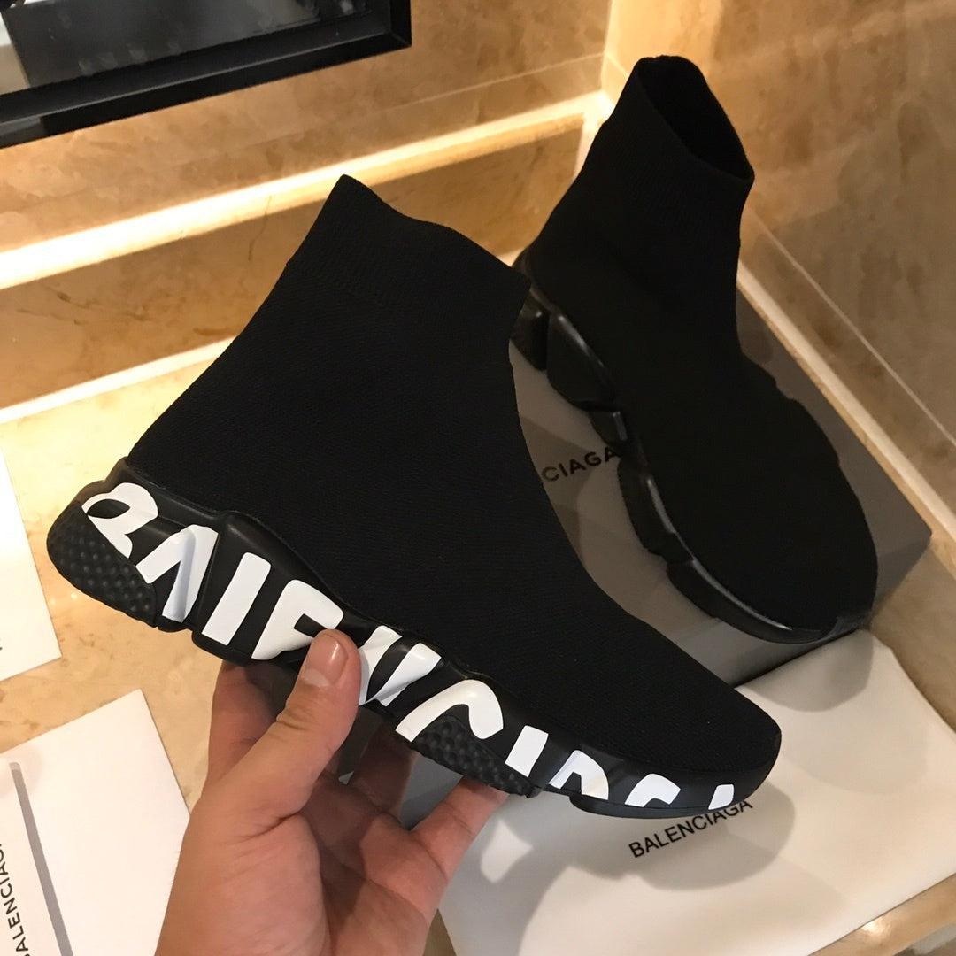LOGO SOLE SOCK TRAINER SNEAKERS