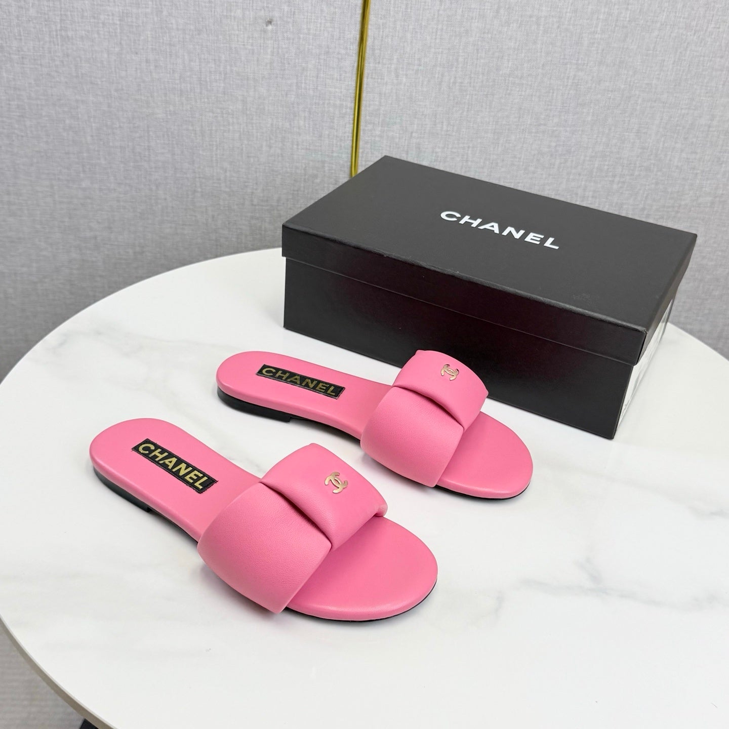 PINK CASUAL SLIDE SANDALS