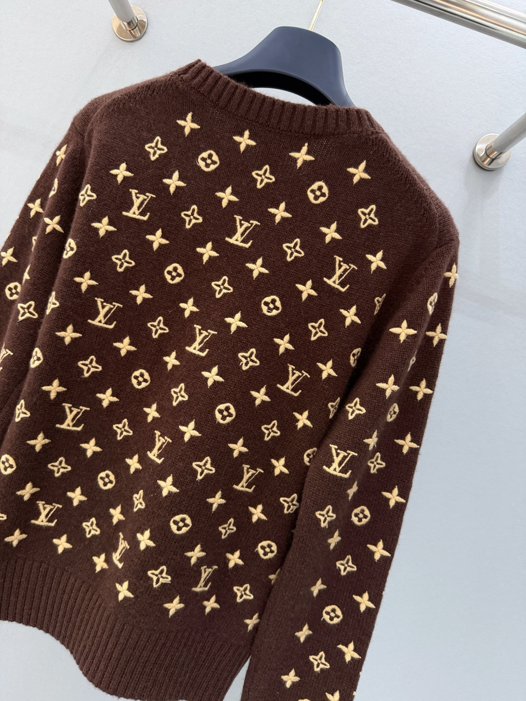 MONOGRAM KNIT CREWNECK SWEATER