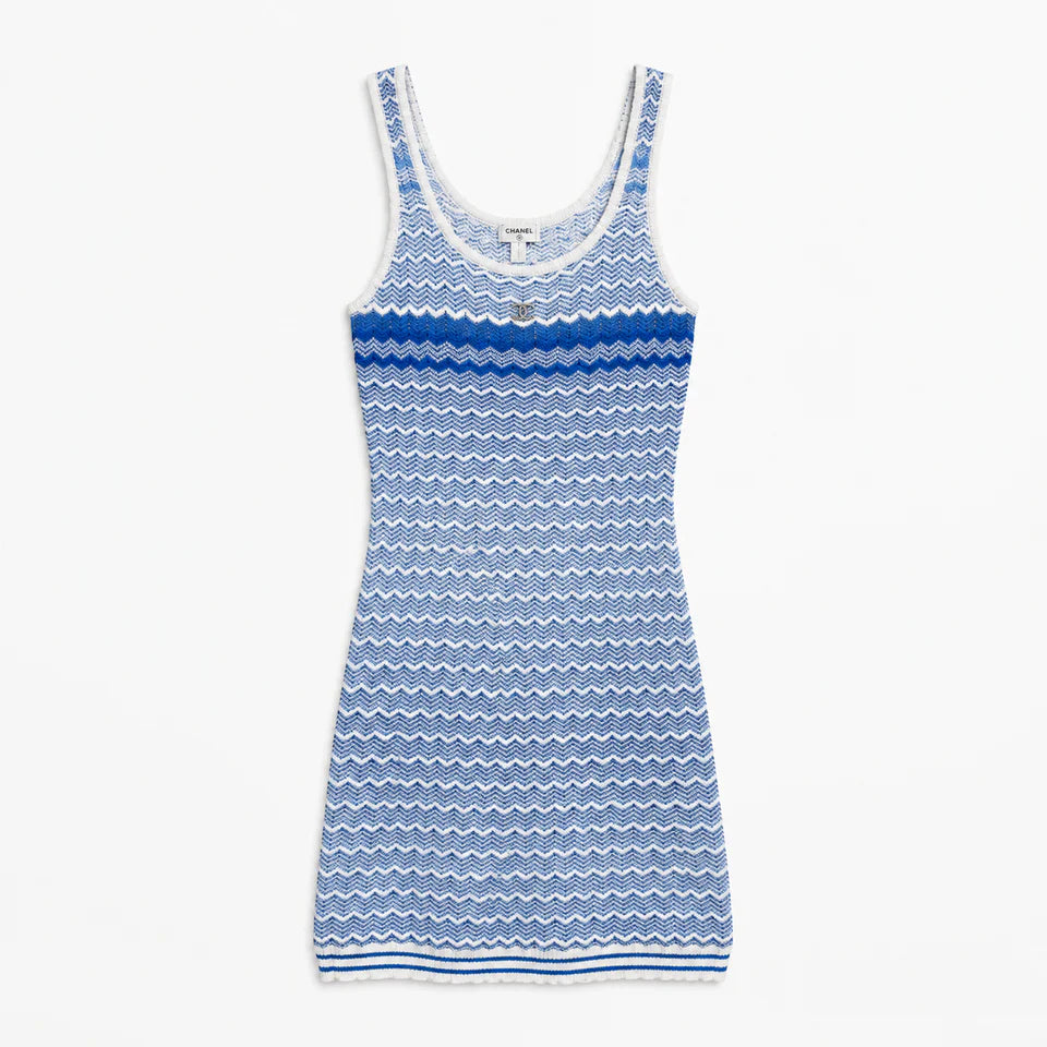 WAVE KNIT MINI DRESS