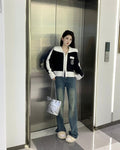 ZIP-UP KNIT CARDIGAN