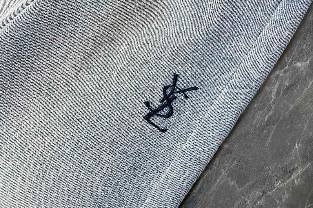 HIGH-WAIST LOGO WIDE-LEG JEANS