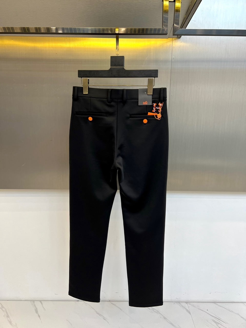 BLACK SLIM FIT CLASSIC TROUSERS