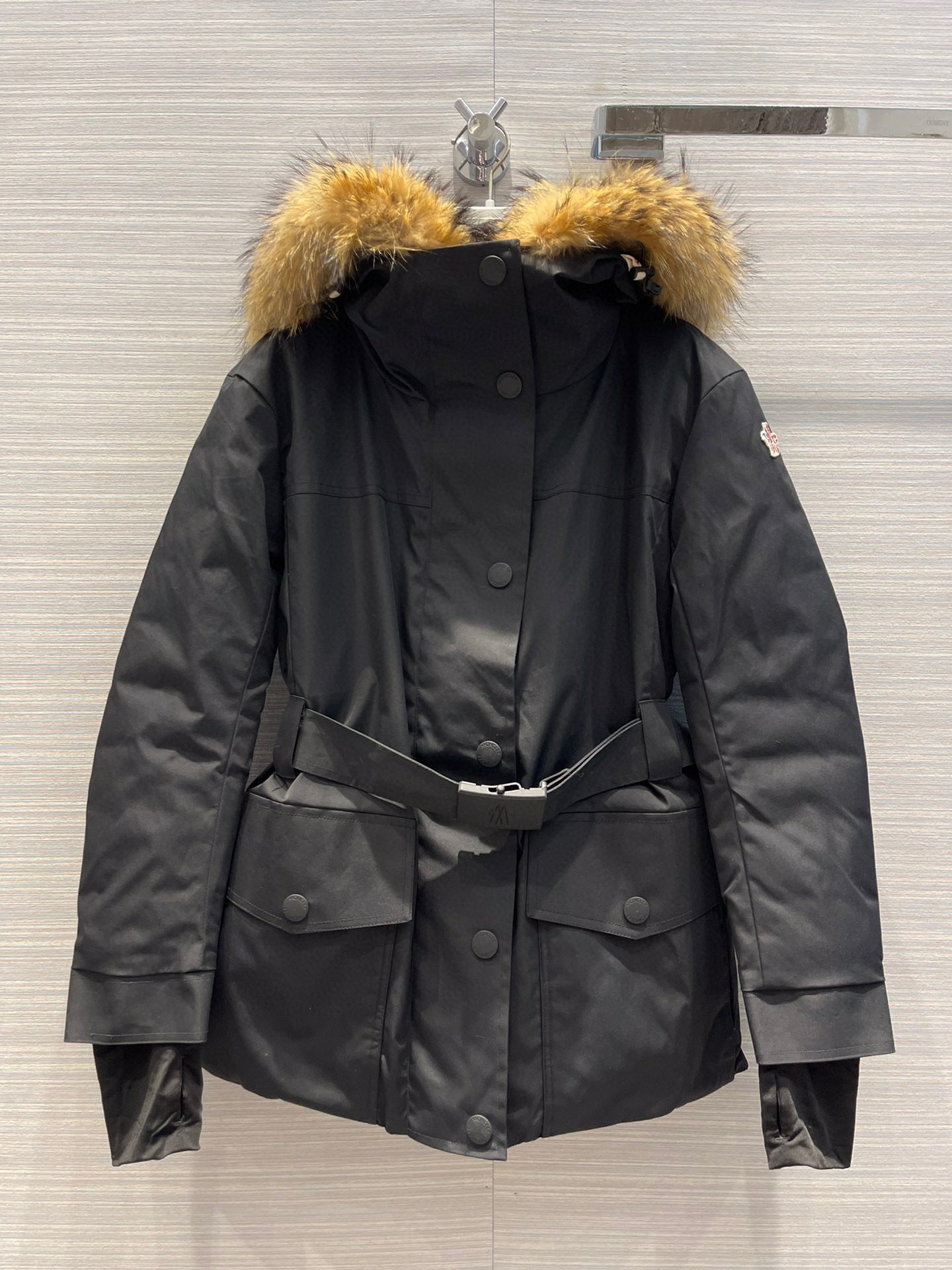 PARKA WITH FAUX FUR HOOD