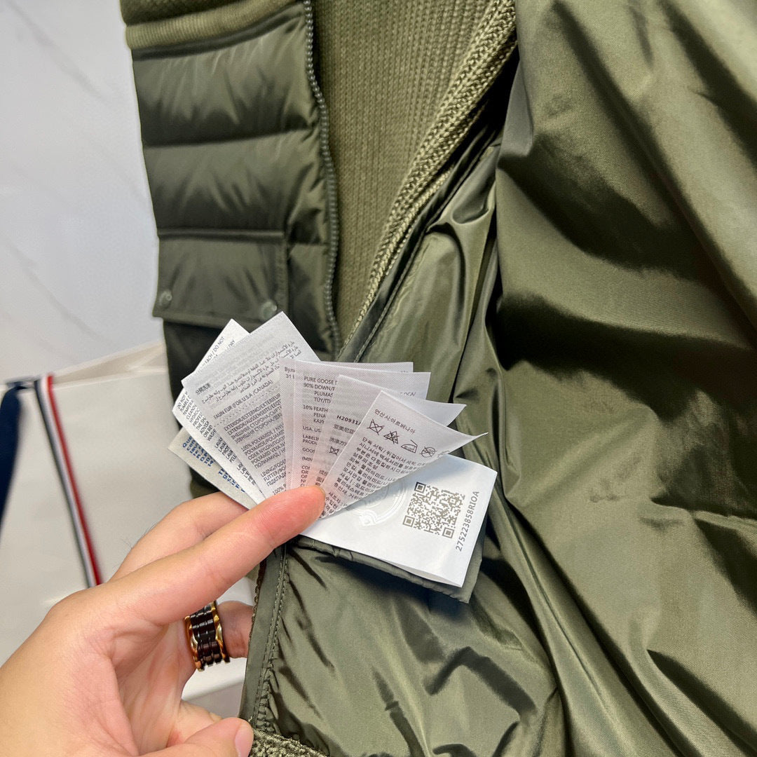 MEN'S QUILTED KNIT HYBRID ZIP-UP JACKET