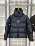 HOODED PUFFER JACKET WITH EMBOSSED PATTERN